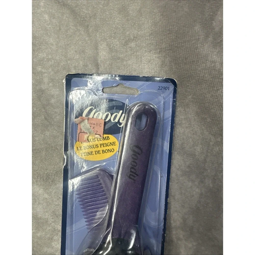 Vintage‎ 1999 Goody 22901 Hair Brush Comb Set Purple New